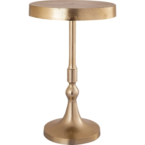 Dalloway Accent Side Table in Gold Aluminum