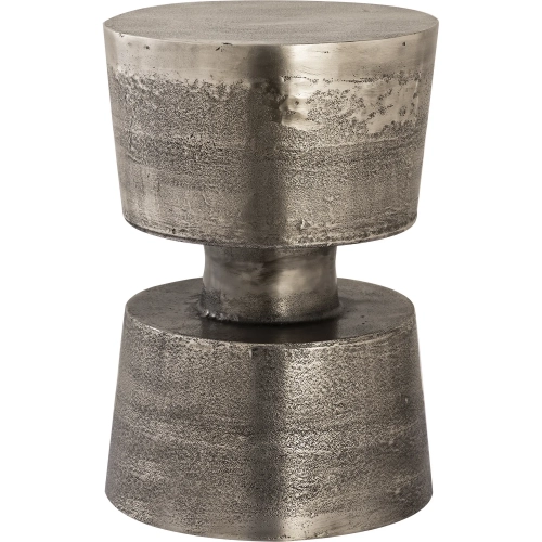 Gibson Accent Side Table in Antique Bronze Aluminum