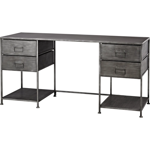 Gunthery Desk in Graphite Iron