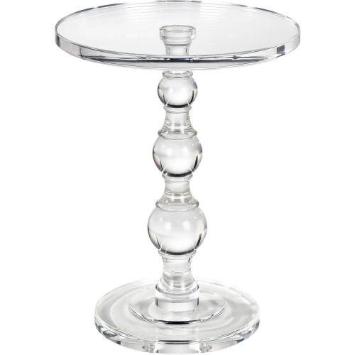 Jacobs Round Side Table in Clear Acrylic