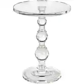 Jacobs Round Side Table in Clear Acrylic