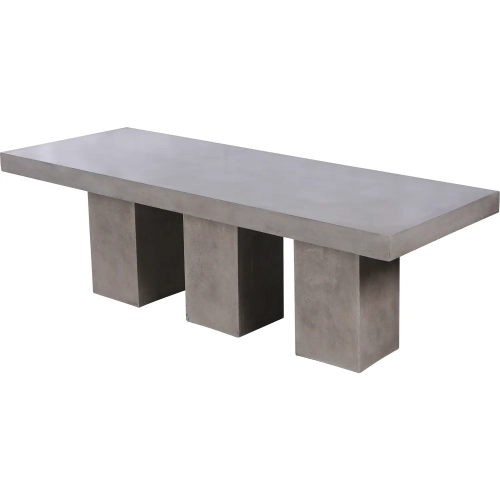 Kingston Outdoor 94" Dining Table in Polished Concrete