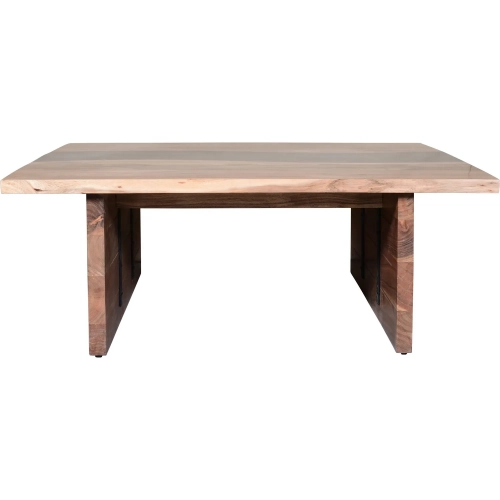 River Coffee Table in Natural Brown Acacia Wood