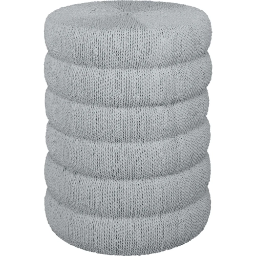 Sawyer Accent Side Table in Pale Blue Seagrass