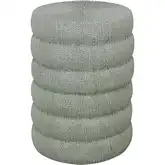 Sawyer Accent Side Table in Light Green Seagrass