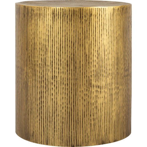 Sedeo Accent Side Table in Antique Brass Steel