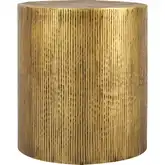 Sedeo Accent Side Table in Antique Brass Steel