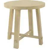 Sunset Harbor Accent Side Table in Sandy Cove Finish Wood