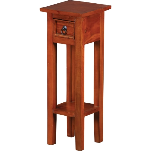 Sutter Accent Side Table in Espresso Brown Mahogany