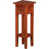 Sutter Accent Side Table in Espresso Brown Mahogany