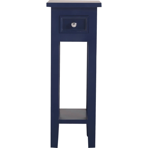 Sutter Accent Side Table in Navy Blue Mahogany