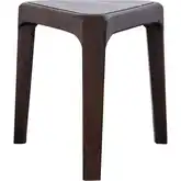 Treble Accent Side Table in Walnut Mango Wood & Black Marble