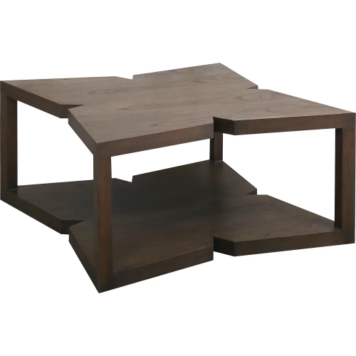 Watkins Coffee Table in Gray Mahogany Wood