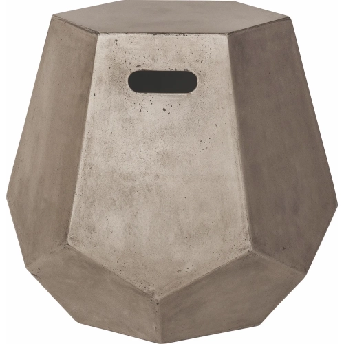 Delana Accent Side Table in Polished Concrete