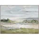 Acton Meadow Landscape Framed Wall Art in Multicolor