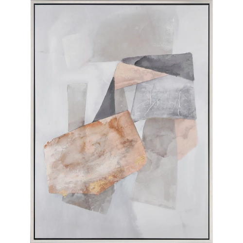 Bertram Abstract Framed Canvas Painting Wall Art in Multicolor