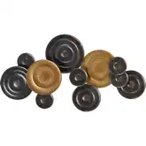 Breckman Dimensional Sculptural Wall Art in Brass & Bronze