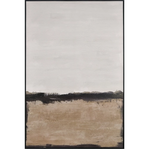 Calm II Framed Canvas Painting Wall Art in Neutrals