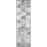 Gambit Canvas Painting Wall Art in Textured Silver