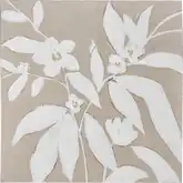 Lathrop Canvas Painting Wall Art in Tan, White & Gold