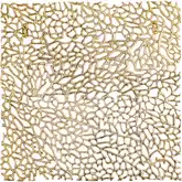 Mianus Dimensional Wall Art in Gold Aluminum