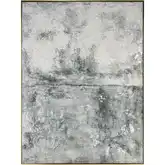 Miffed Canvas Painting Wall Art in Textured Gray & Silver