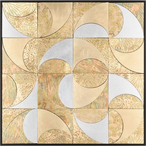 Mixed Metal Wall Art in Brass & Silver