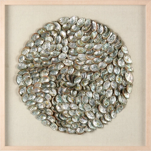 Natural Treasures Wall Art in Natural Shell, Wood & Glass