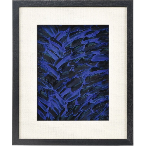 Neon Feather Dimensional Wall Art in Blue Feather