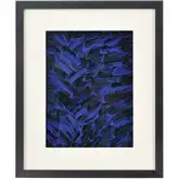 Neon Feather Dimensional Wall Art in Blue Feather