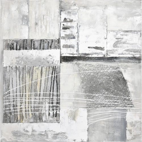 Pavement Wall Art in Off White & Gray