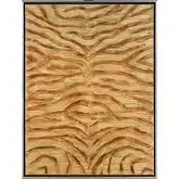 Prowess I Framed Canvas Painting Wall Art in Gold & Bronze