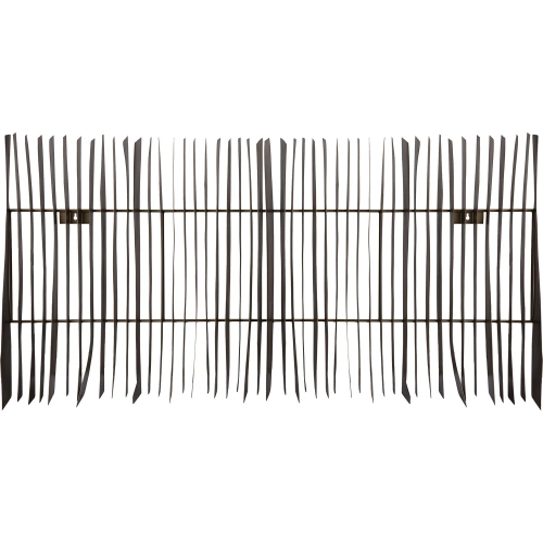 Ridge Dimensional Wall Art in Aged Brass Iron