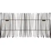 Ridge Dimensional Wall Art in Aged Brass Iron