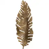 Sago Leaf Dimensional Wall Decor in Antique Gold Aluminum