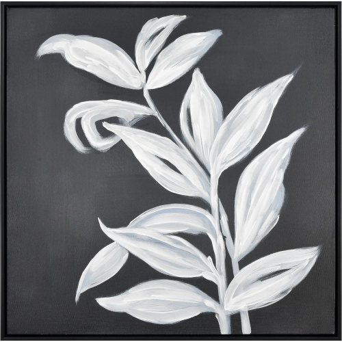 Silhouette I Framed Wall Art in White & Black