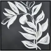 Silhouette II Framed Wall Art in White & Black