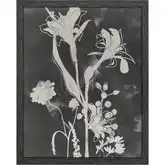 Silhouette III Framed Wall Art in Black & Mirror