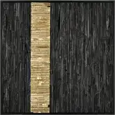Stripe Wood II Dimensional Wall Art in Black