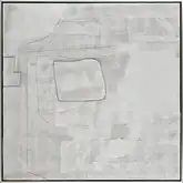 Whiten II Abstract Framed Wall Art in White, Gray, Silver Canvas