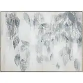 Willow Abstract Framed Canvas Painting Wall Art in Off White & Black