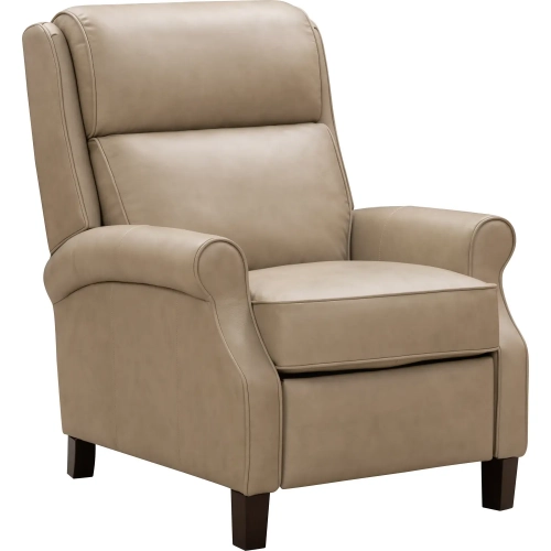 Amber Push Thru the Arms Recliner in Santa Fe Brandy Brown Leather