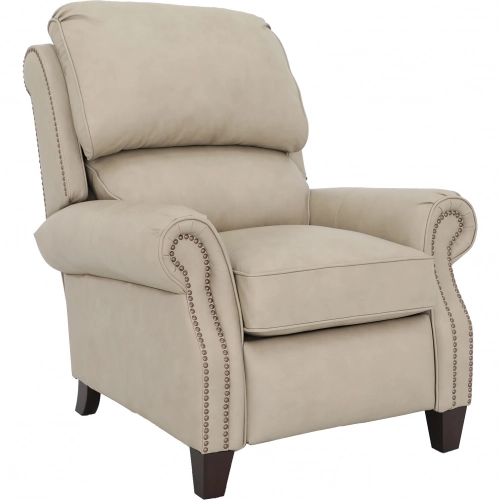 Churchill Manual Recliner in Cashmere Stone Top Grain Leather
