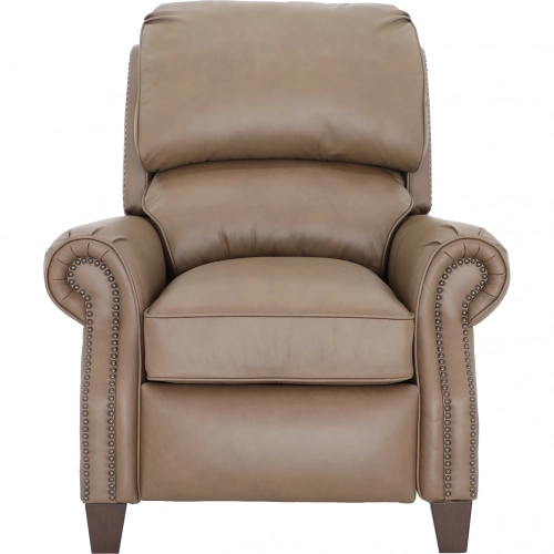 Churchill Manual Recliner in Cashmere Taupe Top Grain Leather