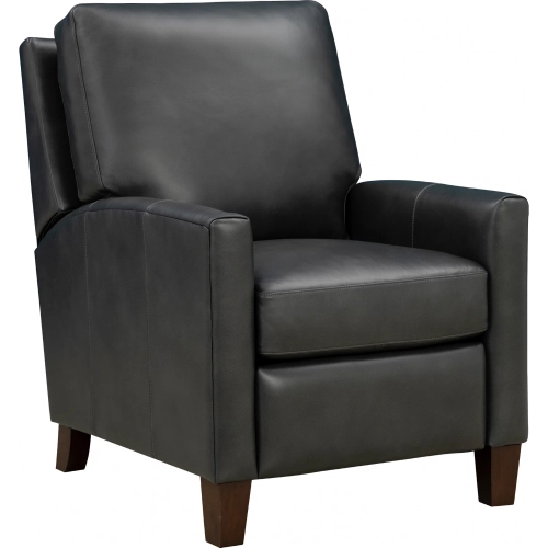 Fremont Manual Recliner in Elway Dark Gray Top Grain Leather