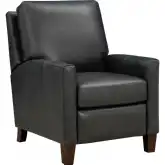 Fremont Manual Recliner in Elway Dark Gray Top Grain Leather