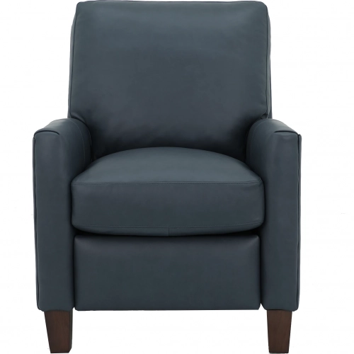 Fremont Manual Recliner in Santa Fe Ocean Blue Top Grain Leather