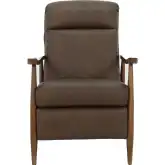 Hampton Manual Recliner in Oasis Walnut Top Grain Leather