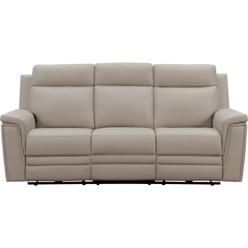 Harper Triple Power Reclining Sofa in Berlin Cream Leather