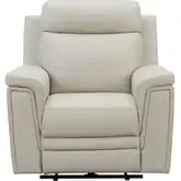 Harper Triple Power Recliner in Berlin Cream Leather